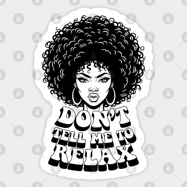 Fierce Afro Queen Sticker by enrynz
